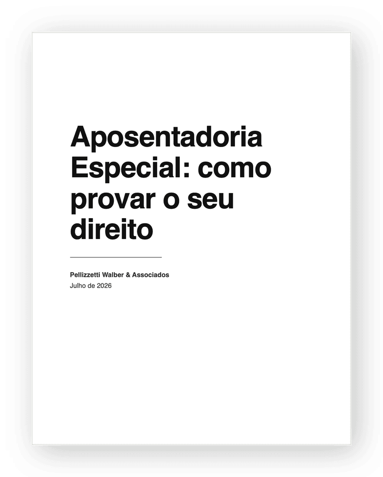 Capa do e-book Aposentadoria Especial: como provar o seu direito